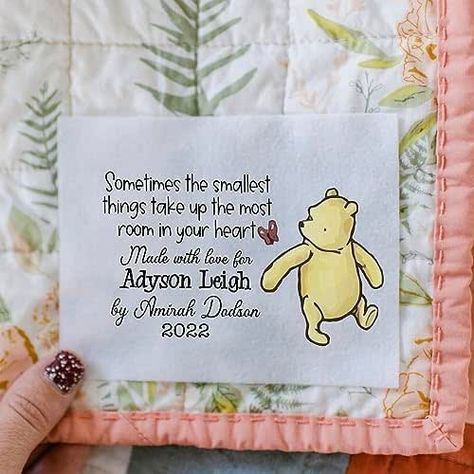 Embroidered Quilt Labels, Personalized Baby Quilt, Quilter Gifts, Bear Quilts, Cotton Labels, Quilt Labels, Boy Quilts, Sewing Tags, Baby Quilt