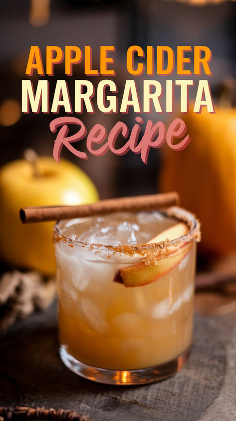 Looking for a delicious fall cocktail? This Easy Apple Cider Margarita Recipe combines the cozy flavors of apple cider with the classic tang of a margarita. Perfect for fall gatherings, this drink is one of the best simple fall alcoholic drinks.   Fall Cocktails Apple Cider | Easy Apple Cider Cocktail | Fall Alcohol Drink Margaritas | Apple Cider Margarita Recipe Pitcher | Apple Cider Drinks | Alcohol Fall | Fall Alcoholic Drinks Tequila | Easy Apple Cider Cocktail Recipes Alcohol Apple Cider Drinks, Halloween Drinks Alcohol Apple Cider, Healthy Fall Alcoholic Drinks, Yummy Fall Drinks Alcohol, Fall Drinks Apple Cider, Frozen Apple Cider Margarita, Harvest Drinks Alcohol, Crown Apple Margarita Recipe, Diy Cider Recipe