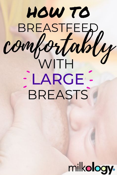 Breastfeeding tips and positions for well-endowed mamas.  How to breastfeed comfortably with large breasts.  #milkology  #breastfeedingtips  #breastfeeding  #lactation  #pregnancy How To Breastfeed, Breastfeeding Latch, Nursing Positions, Low Milk Supply, Human Milk, Breastfeeding Positions, Fantastic Baby, New Parent Advice, Baby Prep