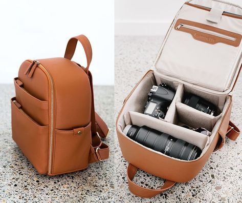 Kamrette on Instagram: “Camera Bag Release 🎉✨ We’re so excited to introduce our brand new camera bag ~ the Mina Daypack. ⠀⠀⠀⠀⠀⠀⠀⠀⠀ ⠀⠀⠀⠀⠀⠀⠀⠀�⠀⠀⠀⠀⠀⠀ It’s a seriously…” Cute Camera Bag, Camera Bags For Women, Travel Camera Bag, Instagram Camera, Leather Fashion Men, Cute Camera, New Camera, Accesories Jewelry, Vanity Bag