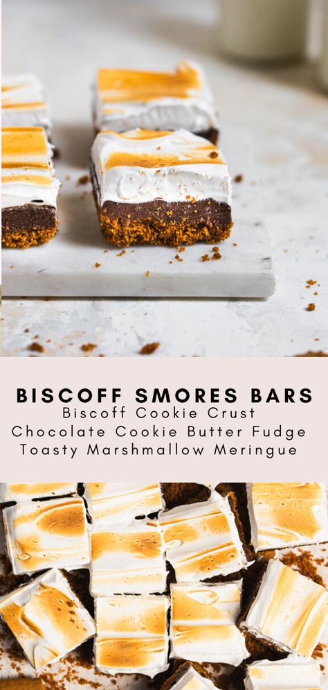 Cookie Butter Fudge, Marshmallow Meringue, Carrot Cake Bars, S Mores Bars, Cream Cheese Bars, Salted Caramel Cookies, Biscoff Cookie Butter, Bakers Gonna Bake, Baking Inspiration