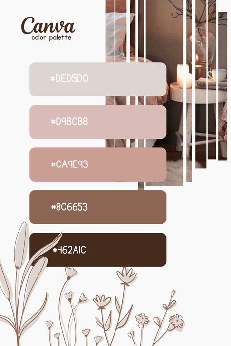 Instagram Color Palette Canva, Pastel Aesthetic Colour Palette, Canva Boho Color Palette Codes, Aesthetic Pastel Colors Palettes, Beige Pastel Color Palette, Color Pallettes Aesthetic Code, Digital Notes Aesthetic Canva, Color Palette For Planner, Canva Pastel Color Code