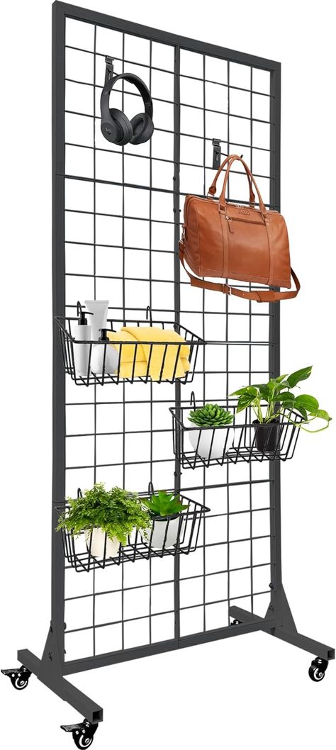 Amazon.com: Montex Grid Wall 2.2 Ft x 5.5 Ft Gridwall Panel Floorstanding Retail Display with Wheels, Black : Industrial & Scientific Grid Wall Booth Display, Grid Wall Clothing Display, Plant Wall Grid, Grid Wall Retail Display, Wire Wall Grid Panel, Display Panel, Retail Display, Wall, Black