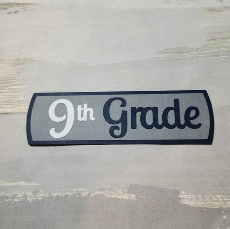 Ninth Grade, School Paper, School Scrapbook, Scrapbook Titles, School Grades, Grade School, Craft Items, Free Paper, Cut Design