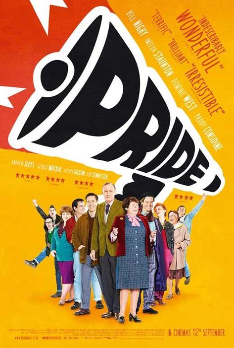 Pride (UK) 27x40 Movie Poster (2014) Pride Film, Pride Movie, Pride 2014, Bill Nighy, Dominic West, Imelda Staunton, British Movies, George Mackay, Billy Elliot