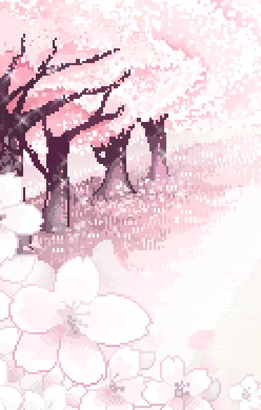 ✩what a beautiful package of stardust you are✩ Pink And White, Trees, Gif, Flowers, Pink, White, Kawaii