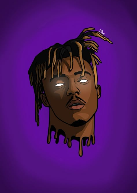 Juice Wrld Drawing Sketch, Juice World Drawings, Juice Wrld Fan Art, Juice Wrld Cartoon, Juice Wrld Painting, Drake Fan Art, Juice Wrld Drawing, Juice Wrld Aesthetic Wallpaper, Juicy Wrld