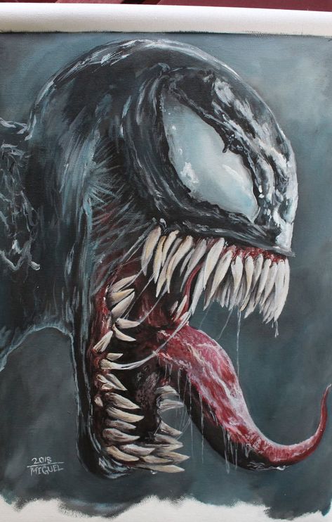 Tunga med genomskinlig tråd? Miles Sunflower, Venom Painting, Venom Party, Film Venom, Venom 2018, Venom Art, Drawing Superheroes, Marvel Venom, Portrait Photography Men