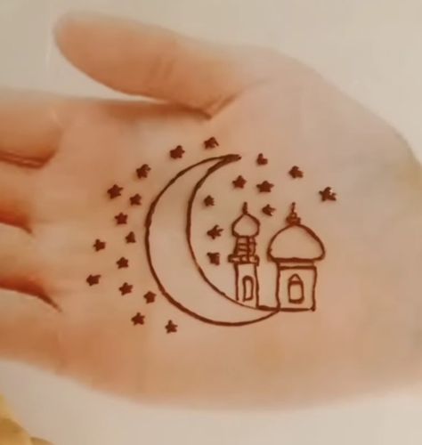 Eid Mehndi design Mehandi Design For Eid Ul Adha, Eid Mehndi Designs For Kids Easy, Cute Eid Mehndi Designs, Eid Mehndi Designs For Baby, Eid Mehndi Designs Arabic Easy, Bakra Eid Mahandi, Eid Al Adha Mehndi Designs, Sheep Mehndi Design, Eid Ul Azha Mehndi Designs