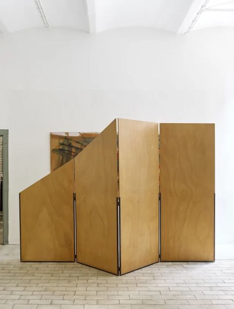 Paravent, 1984 Imi Knoebel Painting Plywood, Imi Knoebel, Folding Screen Room Divider, Minimalist Abstract Art, Space Dividers, Folding Screen, Plywood Furniture, Stage Design, Best Interior