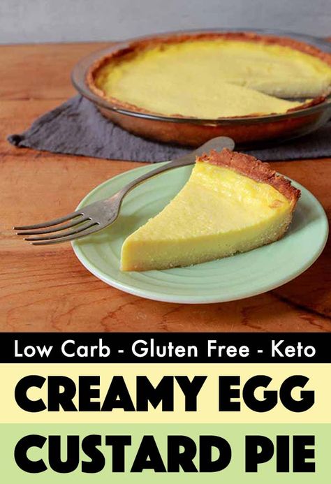 Keto Egg Custard, Low Carb Omelette, Egg Custard Pie, Low Carb Treat, Low Carb Pasta, Egg Custard, Digestive Problems, Low Carb Treats, Keto Cake