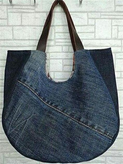 DIY Denim Home Decorations and Fashion Accessories, Recycling Old Jeans to Save Money Denim Lunch Bag, Diy Jewelry Recycled, Alter Jeans, Recycle Old Clothes, Denim Bag Patterns, Recycling Ideas, Diy Denim, Blue Jeans Crafts, Diy Fashion Accessories