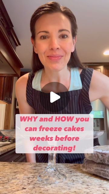 Natalie Johnson | Modern Homemaking on Instagram: "I learned this trick years ago!  Bake your cakes when you have the time and energy.  You can wrap those cake layers and freeze them until you’re ready to frost the cake.  A frozen cake is easier to decorate and you don’t have the make a huge mess when you’re already prepping for a celebration!  #party #cake #homemade #freezethecake #celebration #cakedecorating #frosting" Freezing Cake Layers, Modern Homemaking, Cake In A Can, Cake Homemade, Ice Cake, Cake Layers, Best Cake Recipes, Cling Wrap, Frozen Cake