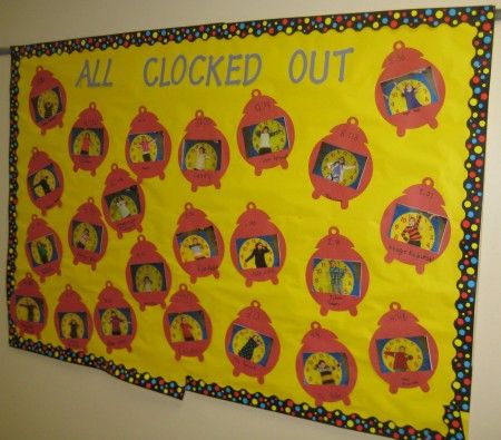 Elementary Telling Time Math Bulletin Board Math Bulletin Boards Elementary, Math Display, Writing Bulletin Boards, Maths Display, Math Bulletin Boards, Teacher Bulletin Boards, Creative Math, Math Boards, Bulletin Board Ideas