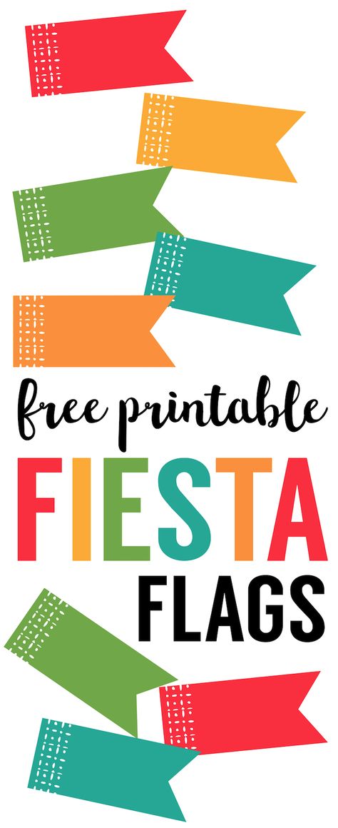 Fiesta Cupcake Toppers {Free Printable Flags} - Paper Trail Design Cupcake Toppers Free Printable, Makeup Party Decorations, Printable Flags, Cupcake Toppers Free, Paper Trail Design, Diy Birthday Banner, Mexican Party Decorations, Fiesta Party Decorations, Trail Design