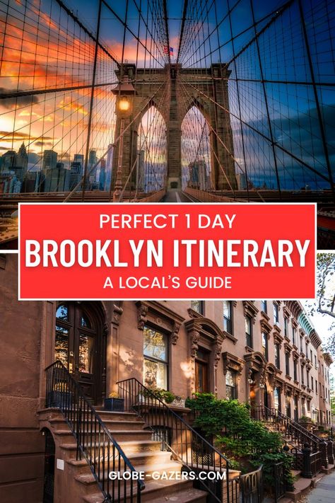 Discover the best of Brooklyn in just one day! This local’s guide covers everything you need to know to explore Brooklyn’s hidden gems, cool spots, and places to eat. From iconic landmarks to charming neighborhoods, this 1-day Brooklyn itinerary is perfect for your next NYC adventure. Whether you're into street art, food, or culture, this guide will help you check off your Brooklyn bucket list in a single day! Brooklyn Bucket List, Things To Do In Brooklyn Ny, Brooklyn Itinerary, Williamsburg Bridge, Bike Route, Manhattan Bridge, Bike Lane, Art Food, Rooftop Bar