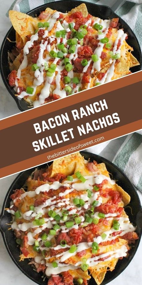 Bacon Nachos Recipe, 2023 Craft Ideas, Bacon Nachos, Skillet Nachos, Cabbage Fried, Bacon Cabbage, Slow Cooker Pork Ribs, Mexican Dip Recipes, Dinner For Tonight