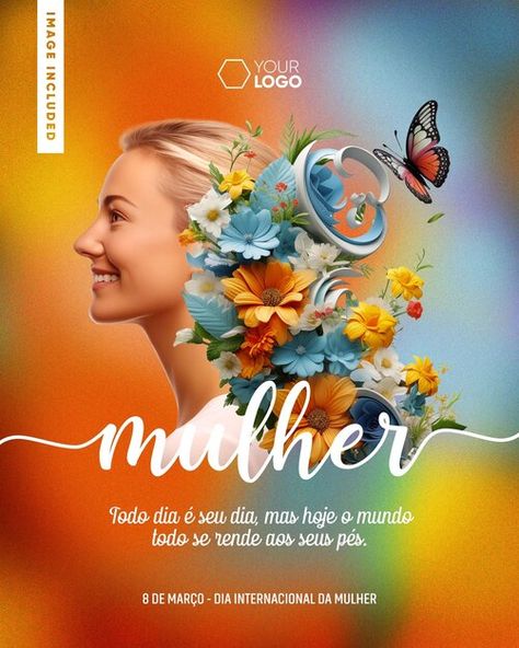 DIA INTERNACIONAL DA MULHER/INTERNATIONAL WOMEN'S DAY, 154 Best Premium Graphics on Freepik Happy Womens, About Social Media, International Women's Day, Psd Icon, Iconic Photos, Social Media Template, Vector Photo, 3d Design, Image Search