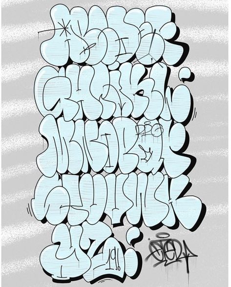 Isso agora sim está me definindo na minha caminhada.🤙🍃 Graffiti Throwup Alphabet, Throwies Graffiti Alphabet, Hand Lettering Tattoo, Throw Up Graffiti Alphabet, Handstyle Graffiti, Graffiti Alphabet Styles, Alphabet Graffiti, Graffiti Fonts, Alfabet Font