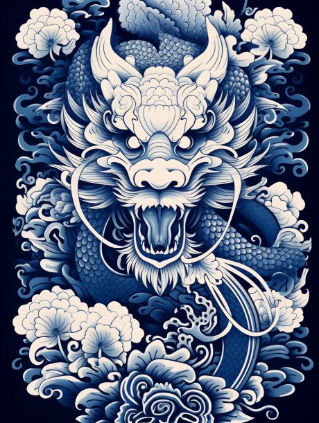 ⭐Please feel free to copy and use this prompt: ⭐chinese zodiac dragons art theme for chinese new year 2019, in the style of white and indigo, tattoo, algeapunk, maori art, art of burma, high resolution, meticulous design --ar 3:4 ⭐For more Midjourney and AI articles please feel free to visit our website and follow us: Chinese New Year Dragon Tattoo, Year Of The Dragon Tattoo 2000, Chinese New Year Dragon Drawing, Blue Dragon Drawing, Year Of The Dragon Tattoo, White And Blue Dragon, Indigo Tattoo, Asian Dragon Art, White Chinese Dragon