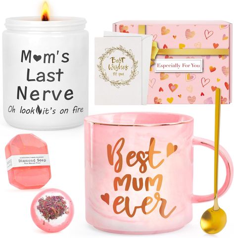 Christmas Presents For Mum, Gifts For Mothers Day, Rose Scented Candle, Husband Funny, Gifts For Mothers, Mum Gifts, Lavender Scented Candle, Pink Coffee Mugs, Christmas Gifts For Mum