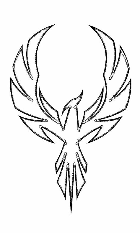 Polynesian Phoenix Tattoo, Phoenix Drawing Simple, Phoenix Outline, Phoenix Inspiration, Phoenix Symbol, Phoenix Drawing, Stencil Outline, Romantic Drawing, Cool Symbols