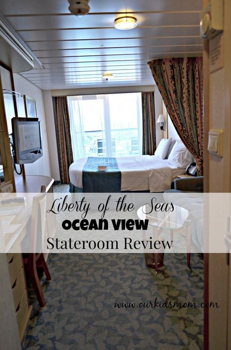 Liberty of the Seas Ocean View Stateroom with Balcony Review #SeastheDay Cruise Ships Interior, Serenade Of The Seas, Cruise Tips Royal Caribbean, Enchantment Of The Seas, Liberty Of The Seas, Ocean View Balcony, Royal Caribbean Ships, Summer Cruise, Cruise Essentials