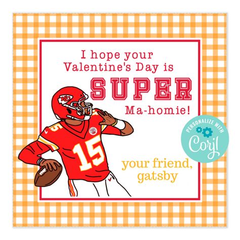 Kansas City Valentines Boxes, Kc Chiefs Valentines Boxes, Chiefs Valentines, Patrick Mahomes Valentines Boxes, Kansas City Chiefs Printables Free, Chiefs Valentines Cards, Class Valentines, Kansas City Chiefs Football, Chiefs Football