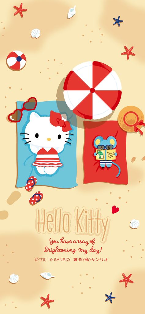 Hello Kitty Summer Wallpaper Hello Kitty Summer Homescreen, Summer Wallpaper Kawaii, Summer Sanrio Wallpaper, Hello Kitty Wallpaper Summer, Hello Kitty Summer Wallpaper Iphone, Kawaii Summer Wallpaper, Summer Hello Kitty, Sanrio Summer, Hk Wallpapers