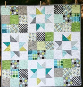 Colchas Quilting, Childrens Quilts, Boy Quilts, Diy Quilt, Star Quilts, Scrappy Quilts, Patch Quilt, Mini Quilts, Small Quilts