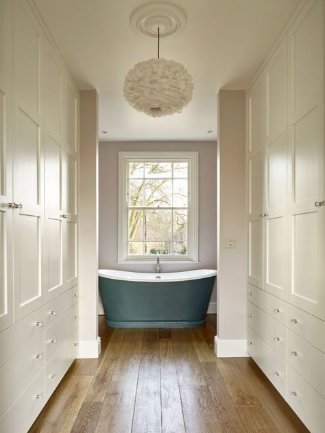 Master Ensuite Bathroom Luxury, Bathroom With Dressing Room, Ensuite And Walk In Wardrobe, Vaulted Ceiling Bedroom, Master Ensuite Bathroom, Ensuite Design, Bedroom Ensuite, Bedroom Cupboard Designs, Master Ensuite