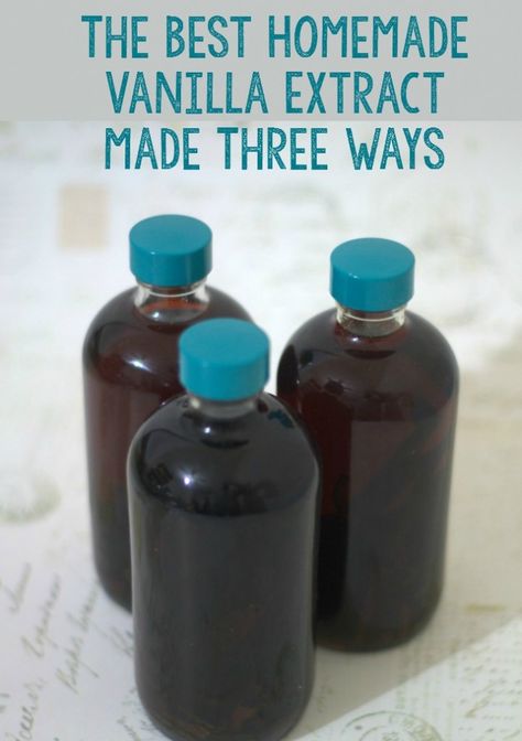 The Best Homemade Vanilla Extract - Made Three Ways Diy Extracts, Make Vanilla Extract, Vanilla Extract Recipe, Homemade Liquor, Homemade Vanilla Extract, Spice Mix Recipes, Homemade Syrup, Homemade Spices, Homemade Seasonings