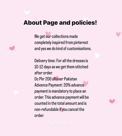 Please understand that every online businesses have some policies and we have to follow those policies. 🎀🍃💕 Jazakallah.✨ Online Business, 10 Things, On Instagram, Quick Saves, Instagram