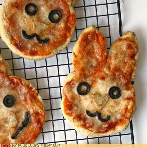 Pizza Lunch, Pizza Shapes, Easter Lunch, Bento Recipes, Kids Party Food, Think Food, Pizza Party, Easter Brunch, Fun Kids Food