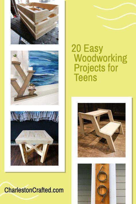 Ready to take your crafting skills to the next level? These woodworking projects for teens are the perfect place to start! With step-by-step instructions and helpful tutorials, you'll be building like a pro in no time. #TeenCrafts #DIYWoodworking Wood Projects For High School Students, High School Shop Projects Ideas, Wooden Trough, High School Project, Outdoor Woodworking Projects, Craft Recipes, Diy Planter Box, Diy Plant Stand, Wooden Lanterns