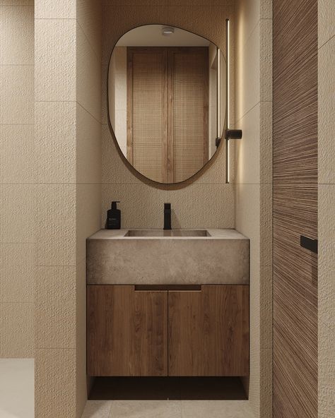 Shower Room Design, Beige Apartment, Moscow Apartment, Japandi Bathroom, Black Bedroom Design, Japandi Interiors, Guest Bedroom Design, Kitchen Layout Plans, Japandi Interior