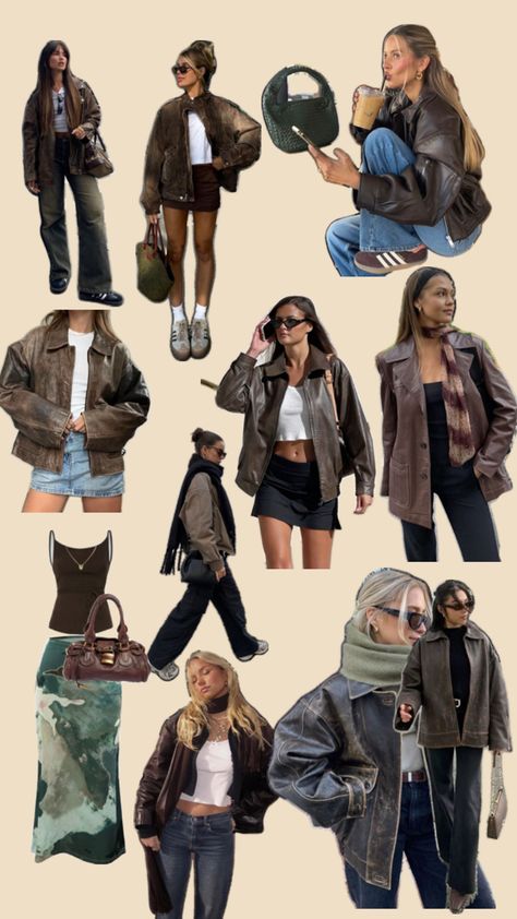 Fall Trends Outfits, Europe Outfits, Leather Jacket Outfits, 가을 패션, Outfit Inspo Fall, Casual Style Outfits, Lookbook Outfits, Winter Fashion Outfits, Fall Winter Outfits