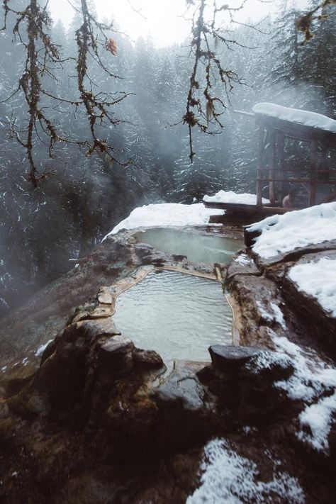 Oregon Hot Spring Hot Springs Mountain, Cave Hot Spring, Snow Hot Springs, Snowy Hot Springs, Hot Spring Aesthetic, Hot Springs Aesthetic, Onsen Aesthetic, Yearly Vision Board, Oregon Outline