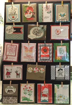 Stamping to Share: How I Made New Display Boards for my Convention Swaps with How To Video Display Cards For Sale, Displaying Cards At Craft Fairs, Convention Display, Card Portfolio, Craft Stall Display, Craft Displays, Art Booth, Craft Fair Booth Display, Greeting Card Display