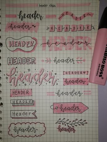 Notes Headers Ideas, Note Headers Ideas, Poster Title Ideas Aesthetic, Fun Title Ideas, Aesthetic Header Notes, Notes Aesthetic Header Ideas, Header Font Ideas, Calligraphy Heading Ideas, Cute Titles For Journals