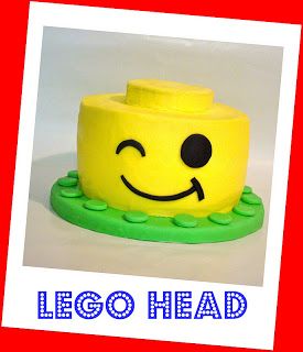 Lego Head cake Lego Head Cake, One Direction Cakes, Lego Head, Ninja Turtle Cake, Lego Cake, Superhero Cake, Minecraft Cake, Lego Birthday, Lego Party