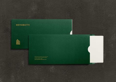 Branding Envelope, Luxury Envelope, Sales Kit, Ticket Design, Business Card Inspiration, Property Investment, Mailing Envelopes, Article Design, Property Development