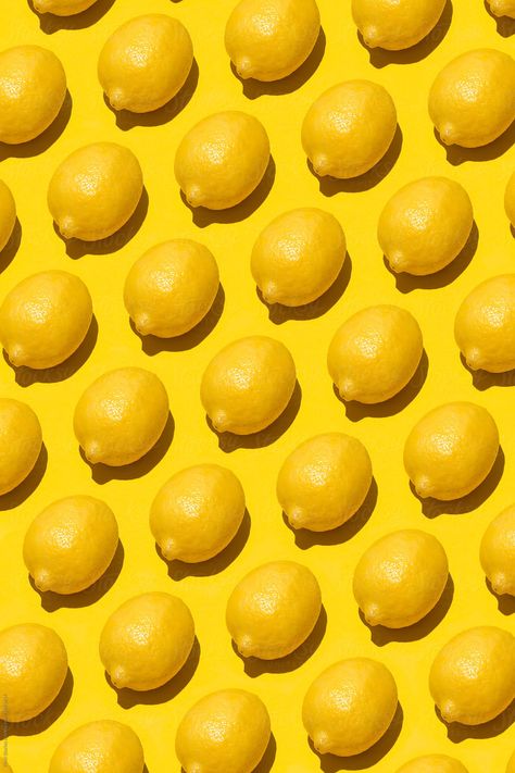 Lemons Aesthetic, Lemon Aesthetic, Lemon Photography, Yellow Photography, Pattern Photography, Lemon Pattern, Fruit Photography, Lemon Patterns, Food Patterns