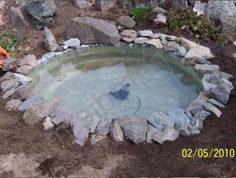 DIY Mini Pond from Old Tire Diy Mini Pond, Pump Fountain, Globe String Lights Outdoor, Outdoor Shower Fixtures, Backyard Sandbox, Gardening For Dummies, Mini Pond, Backyard Ponds, Diy Water Feature