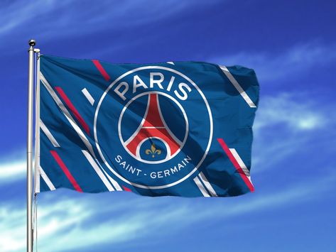 Soccer Flags, Soccer Banner, Best Flags, Club Soccer, Soccer Logo, Football Poster, Soccer Club, Paris Saint, Paris Saint-germain