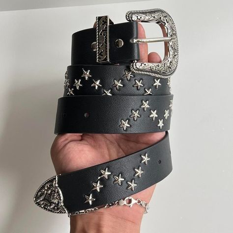 Studded belt outfit