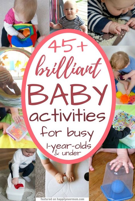 YES! This list is exactly what I was looking for. It's got ideas for baby art, games, and sensory play that I can do at home with my little one. There's cute ideas for three month olds in there, but I love that I can use this list up to toddlerhood too. My kids LOVE these activities! Activities For One Year Olds, Baby Sensory Play, Baby Play Activities, Baby Learning Activities, Baby Activities, Art Games, Cool Baby, Toddler Play, Toddler Learning Activities