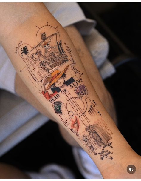 Tattoo Sleeve Random Tattoos, Jesses Tattoo, Programming Tattoo Ideas, Haircut Middle Part, Fine Line Tattoo Sleeve, Anime Tats, Tattoos 2023, Random Tattoos, Nerdy Tattoos