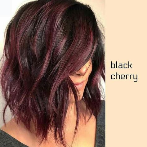 Cherry Highlights, Pelo Color Vino, Cherry Hair Colors, Blond Girl, Cherry Hair, Fall Hair Color For Brunettes, Hey Gorgeous, Pinterest Hair, Ombre Hair Color