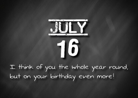 Birthday July 16th card July 16 Birthday, July Birthday, July 16, Card Card, 16th Birthday, Wedding Card, Wedding Cards, Greeting Cards, Birthday